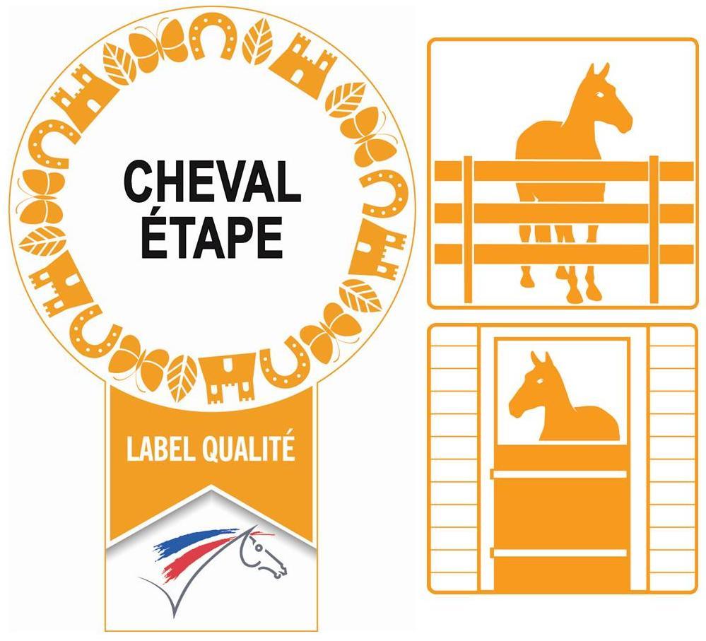 Label cheval etape